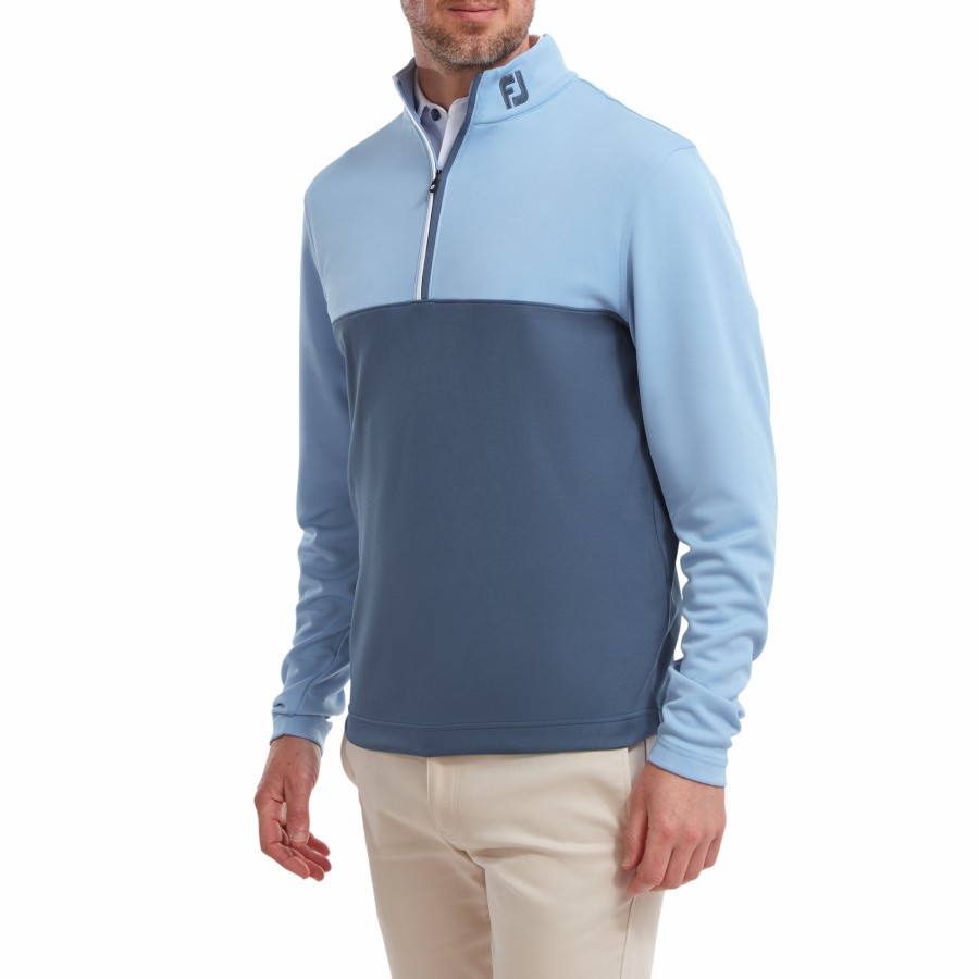 Herren FootJoy | Colourblock Chill-Out Graublau / Tiefblau