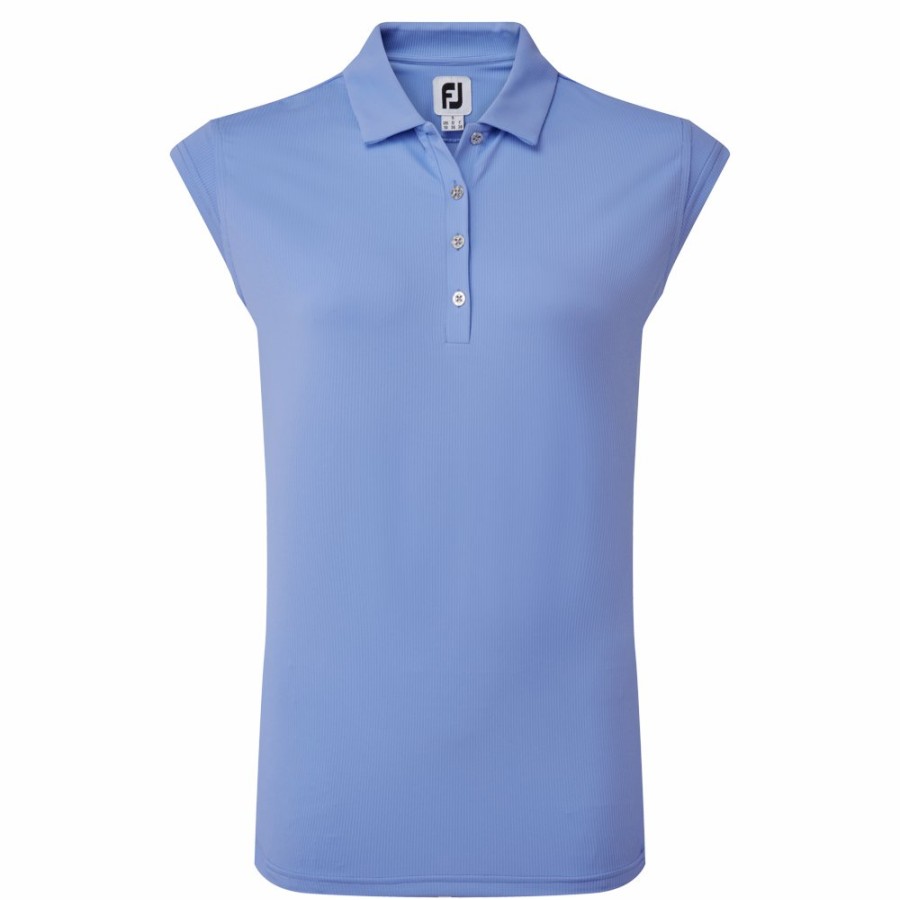 Damen FootJoy | Jersey Mit Cap-Armeln Blau