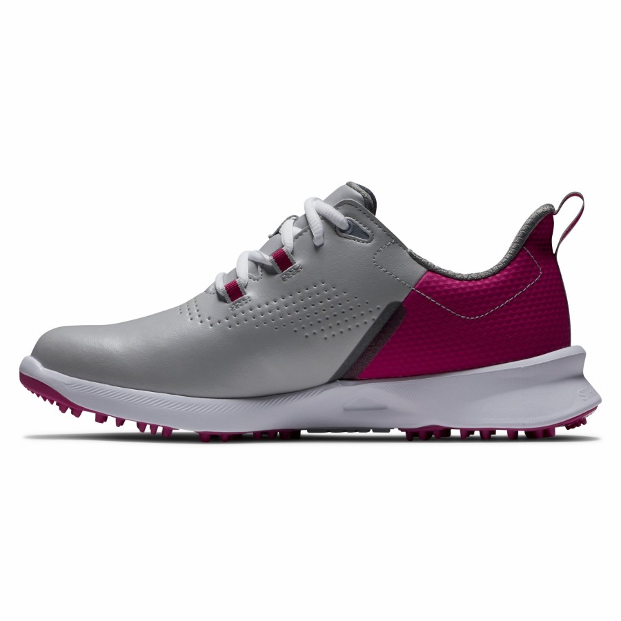 Damen FootJoy Schuhe Ohne Spikes | Fj Fuel Damen Grau / Beere