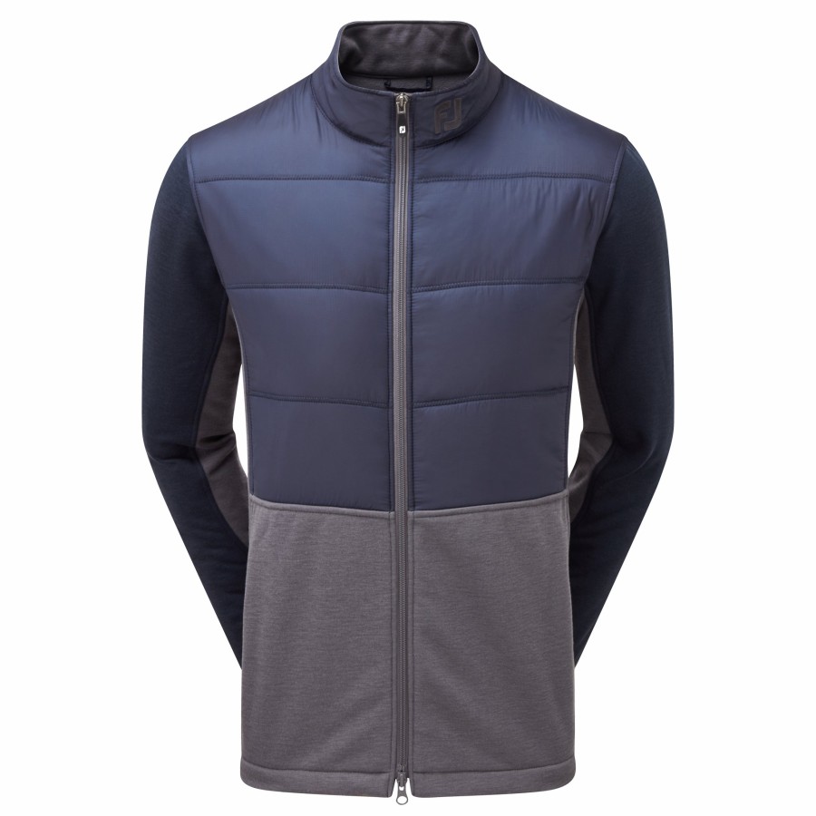 Herren FootJoy | Hybrid Thermo-Jacke Marine / Charcoal