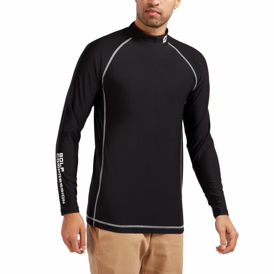 Herren FootJoy Base/Midlayer | Thermal Base Layer Shirt Schwarz