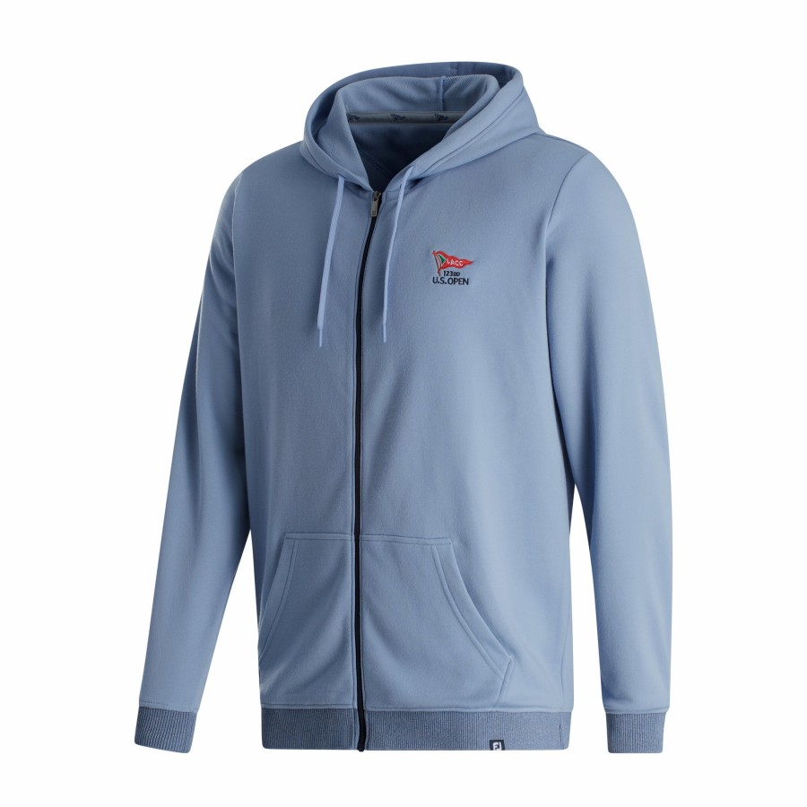 Herren FootJoy | 2023 U.S. Open Full-Zip Hoodie Blau