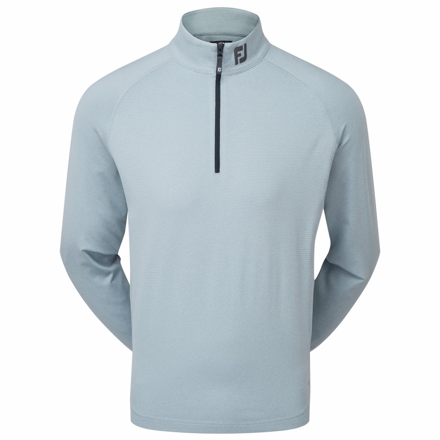 Herren FootJoy Base/Midlayer | Thermoseries Brushed Midlayer Heather Grau