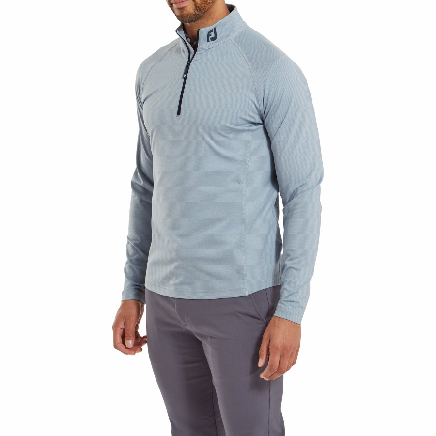 Herren FootJoy Base/Midlayer | Thermoseries Brushed Midlayer Heather Grau