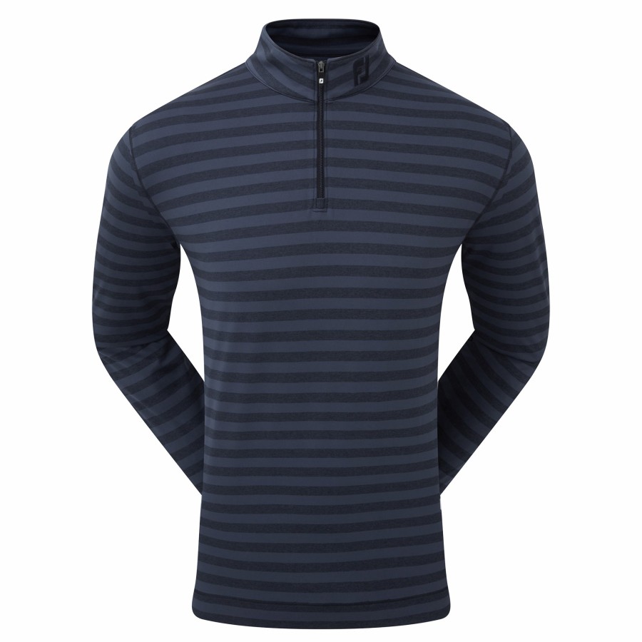 Herren FootJoy | Chill-Out-Jersey, In Sich Gestreift Marine