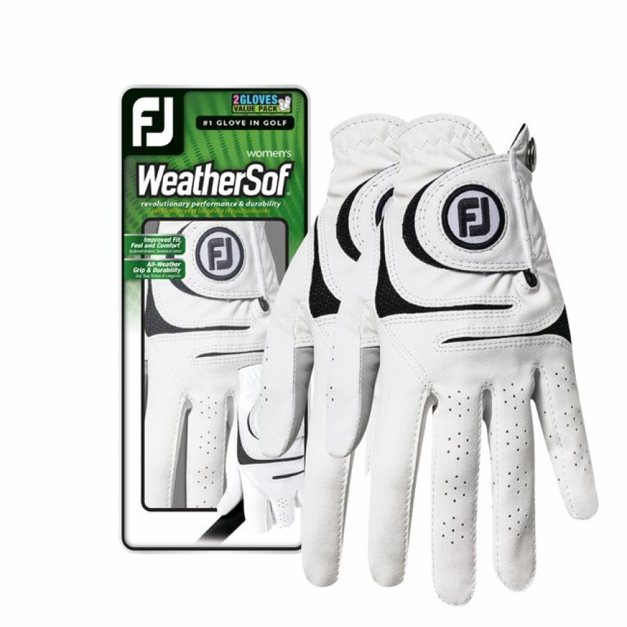 Zubehor FootJoy | Weathersof 2-Pack Damen Weis