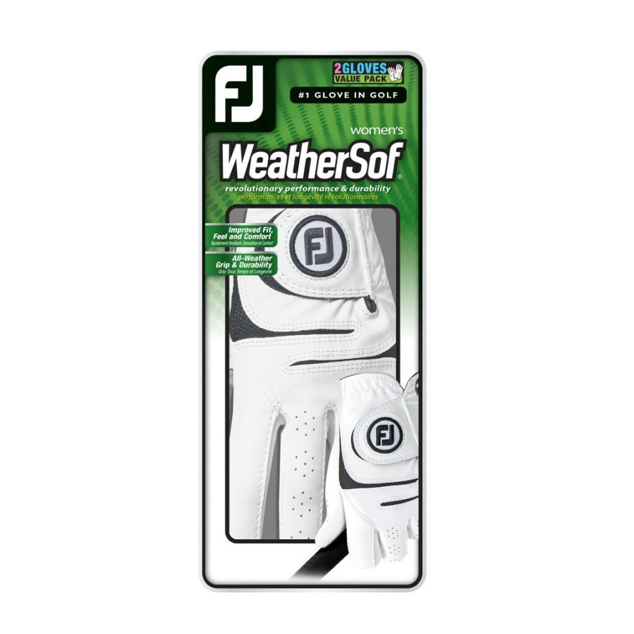 Zubehor FootJoy | Weathersof 2-Pack Damen Weis