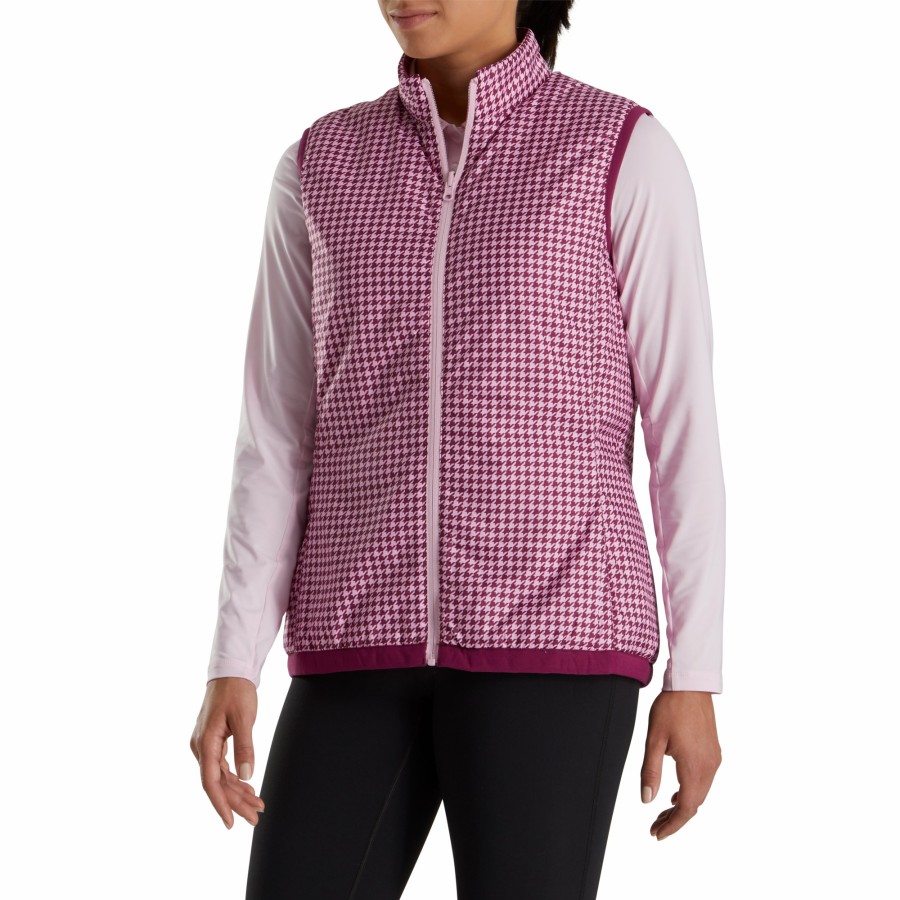 Damen FootJoy | Thermo-Wendeweste Feige / Pink