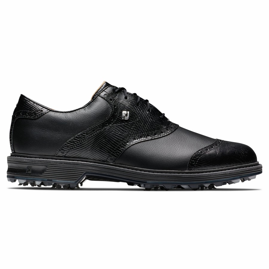 Herren FootJoy Schuhe Mit Spikes | Premiere Series Wilcox Schwarz / Schwarz