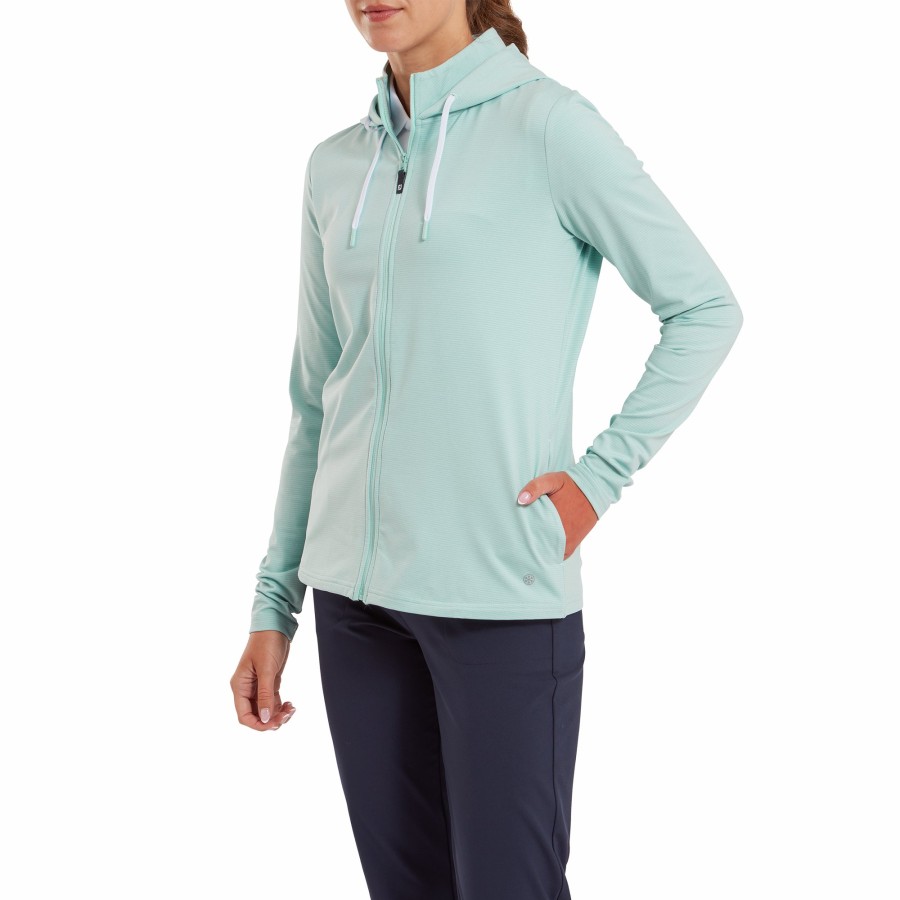 Damen FootJoy Base/Midlayer | Thermoseries Hoodie Damen Kanalblau