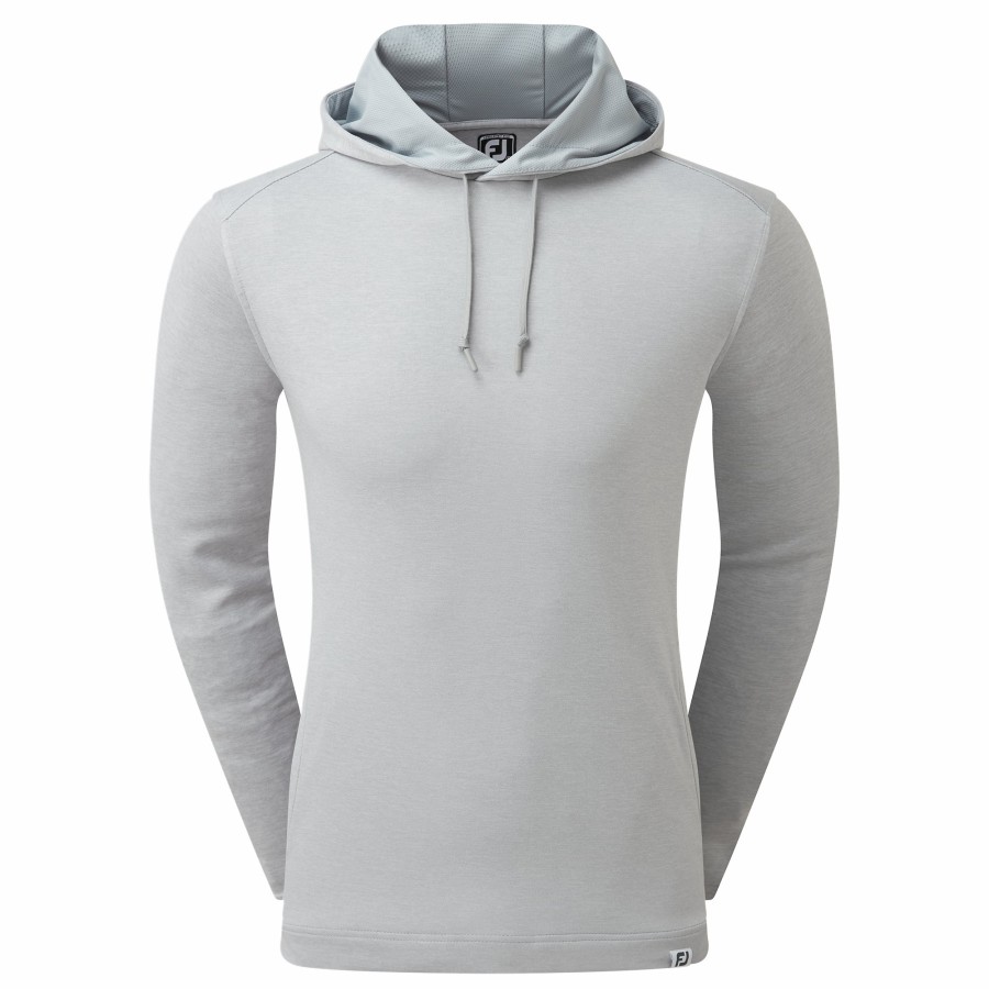 Herren FootJoy Base/Midlayer | Fj Hoodie Heather Grau