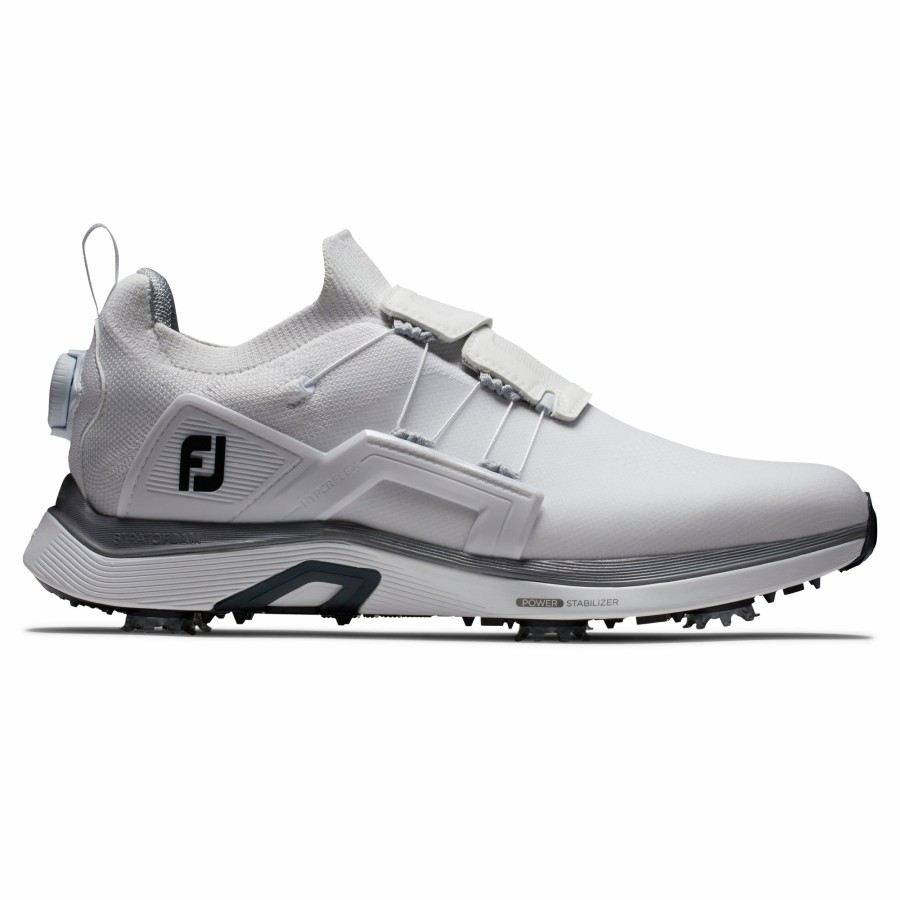 Herren FootJoy Schuhe Mit Spikes | Hyperflex Boa Weis / Grau