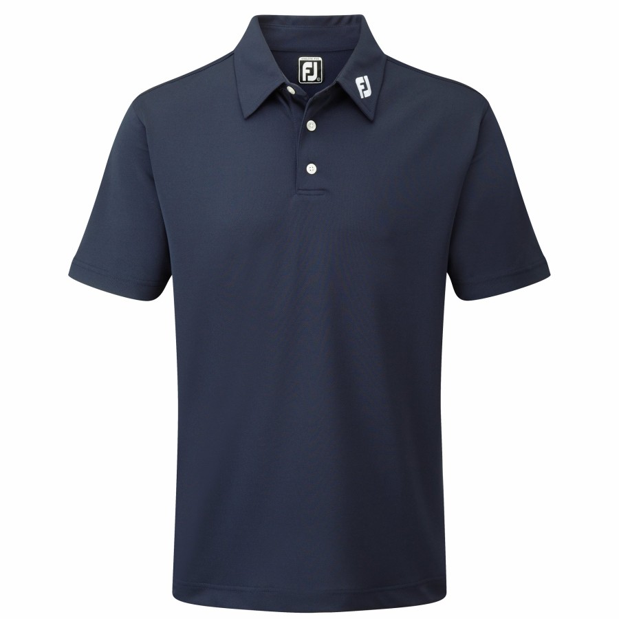 Herren FootJoy Shirts | Stretch Pique, Uni Navy