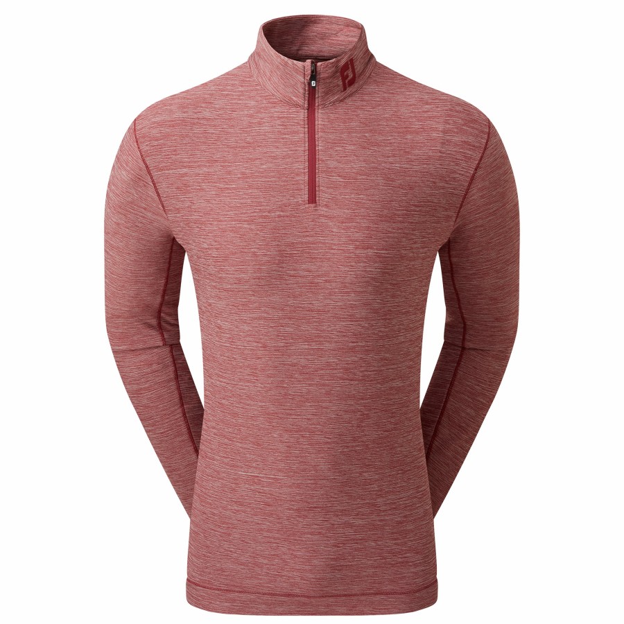 Herren FootJoy Base/Midlayer | Space Dye Chill-Out Kastanienbraun