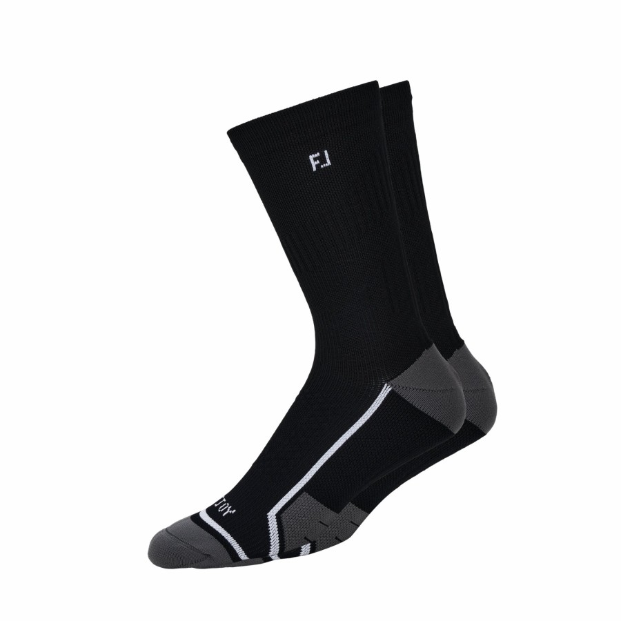 Herren FootJoy Socken | Tech D.R.Y. Crew Schwarz