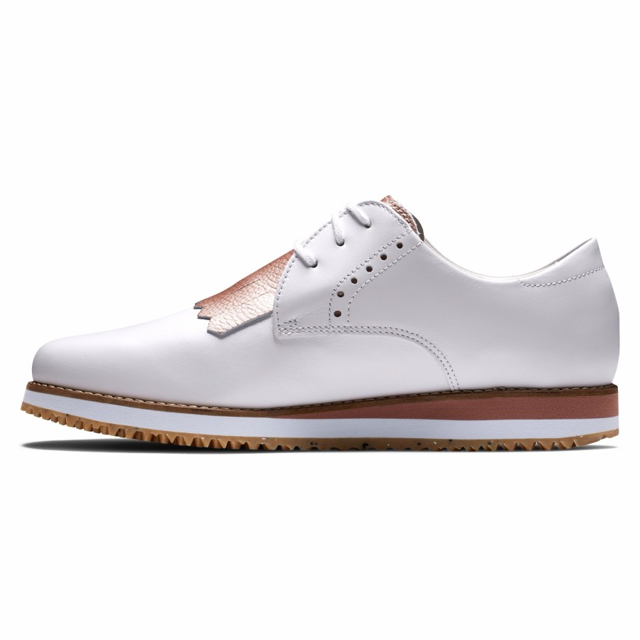 Damen FootJoy | Sport Retro Damen Weis / Rose Gold