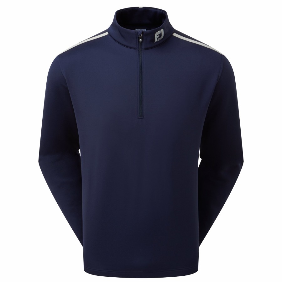 Herren FootJoy Base/Midlayer | Jersey Chill-Out Navy / Grau