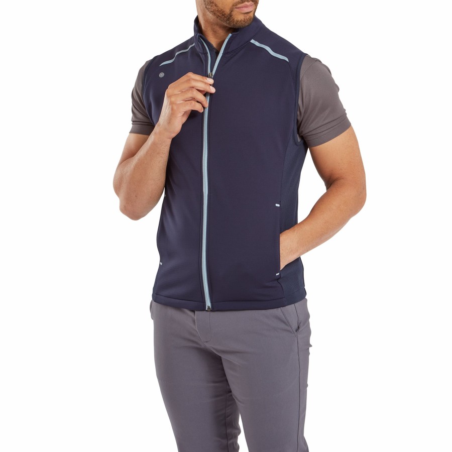 Herren FootJoy Uberbekleidung | Thermoseries Fleece Weste Navy