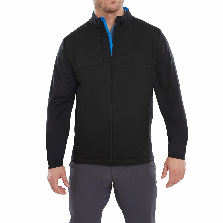 Herren FootJoy Uberbekleidung | Fj Hybrid-Jacke Schwarz