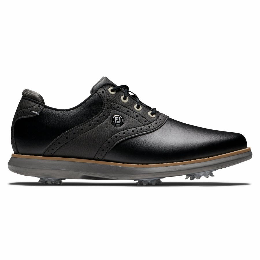 Damen FootJoy Schuhe Mit Spikes | Fj Traditions Damen Schwarz