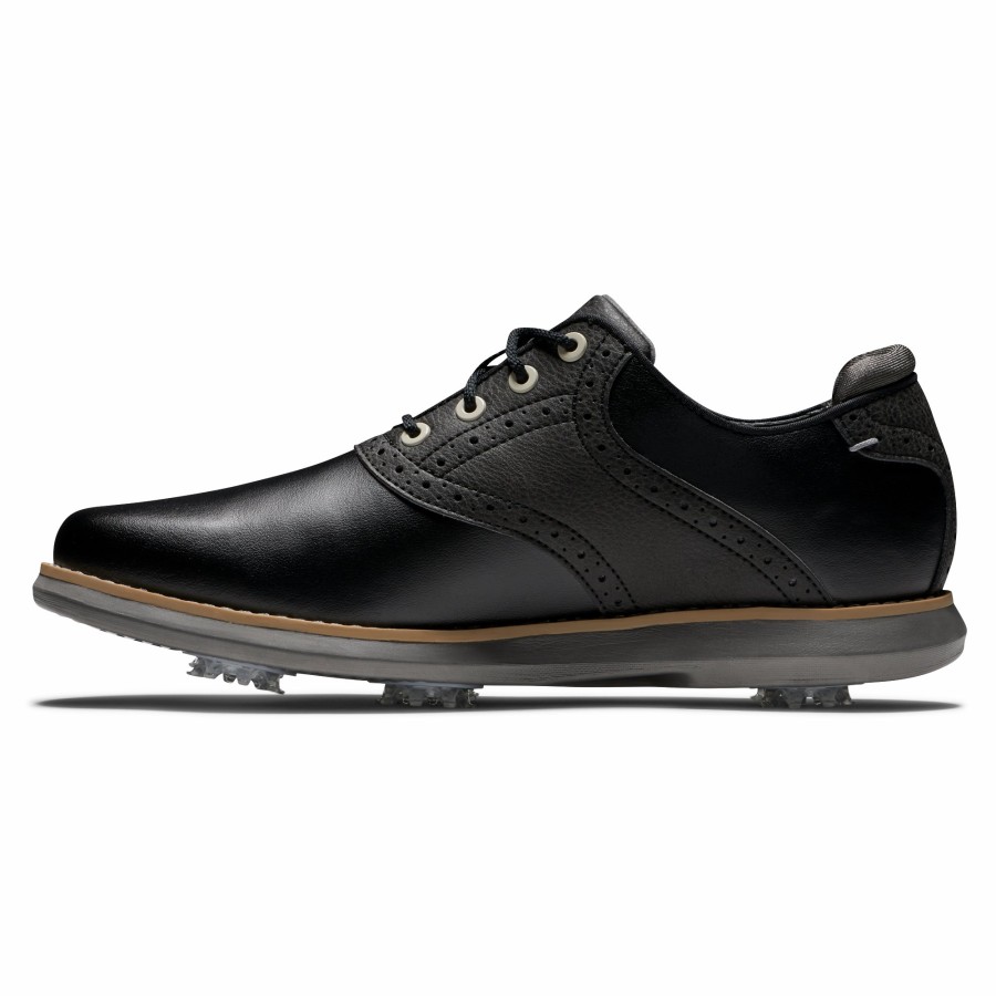 Damen FootJoy Schuhe Mit Spikes | Fj Traditions Damen Schwarz