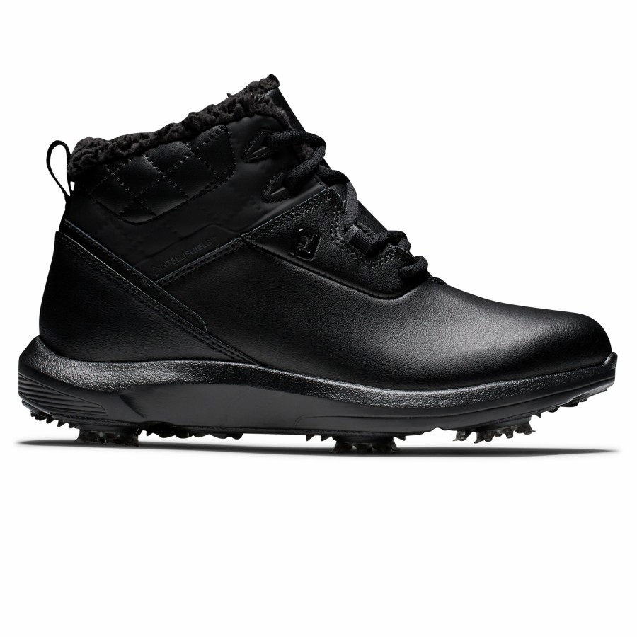 Damen FootJoy Schuhe Mit Spikes | Winter Golf Boots Damen Schwarz