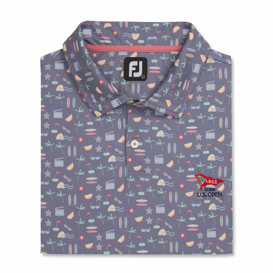 Herren FootJoy | 2023 U.S. Open Hollywood Print Lisle Grau