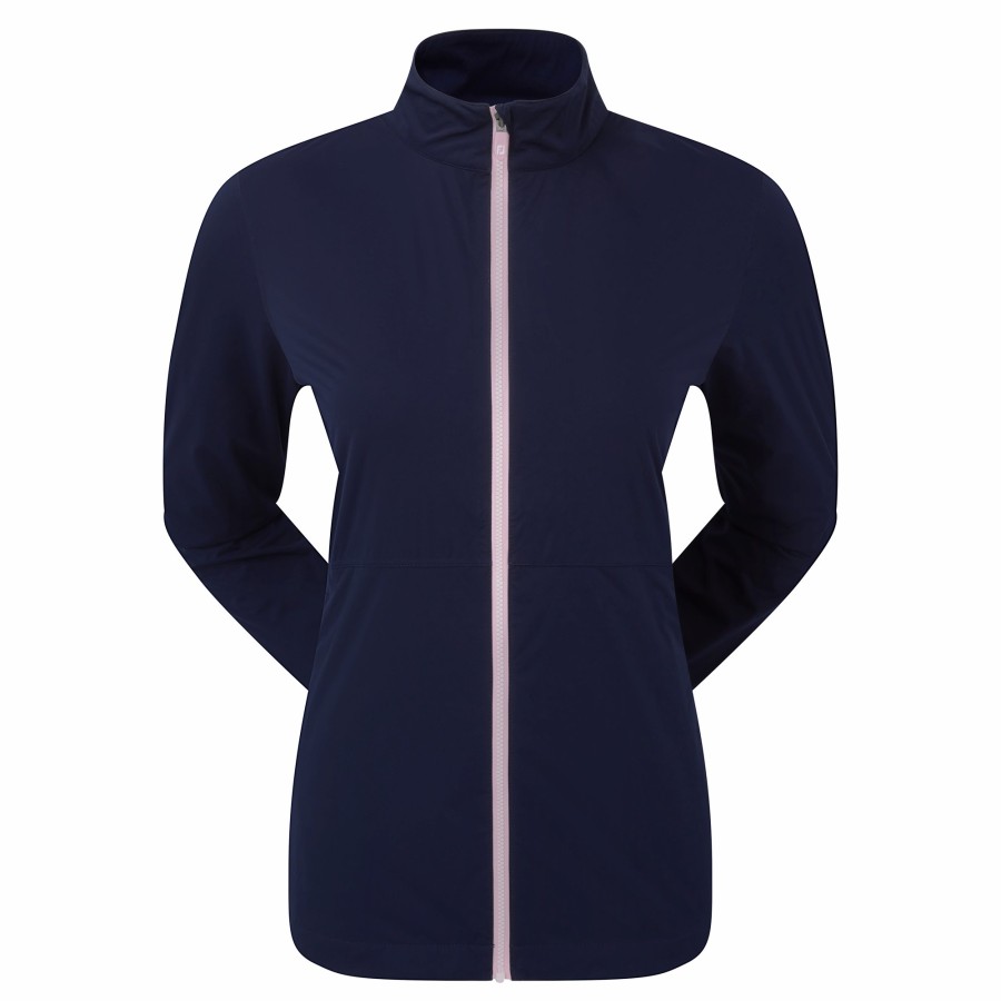 Damen FootJoy Uberbekleidung | Hydroknit-Jacke Marine