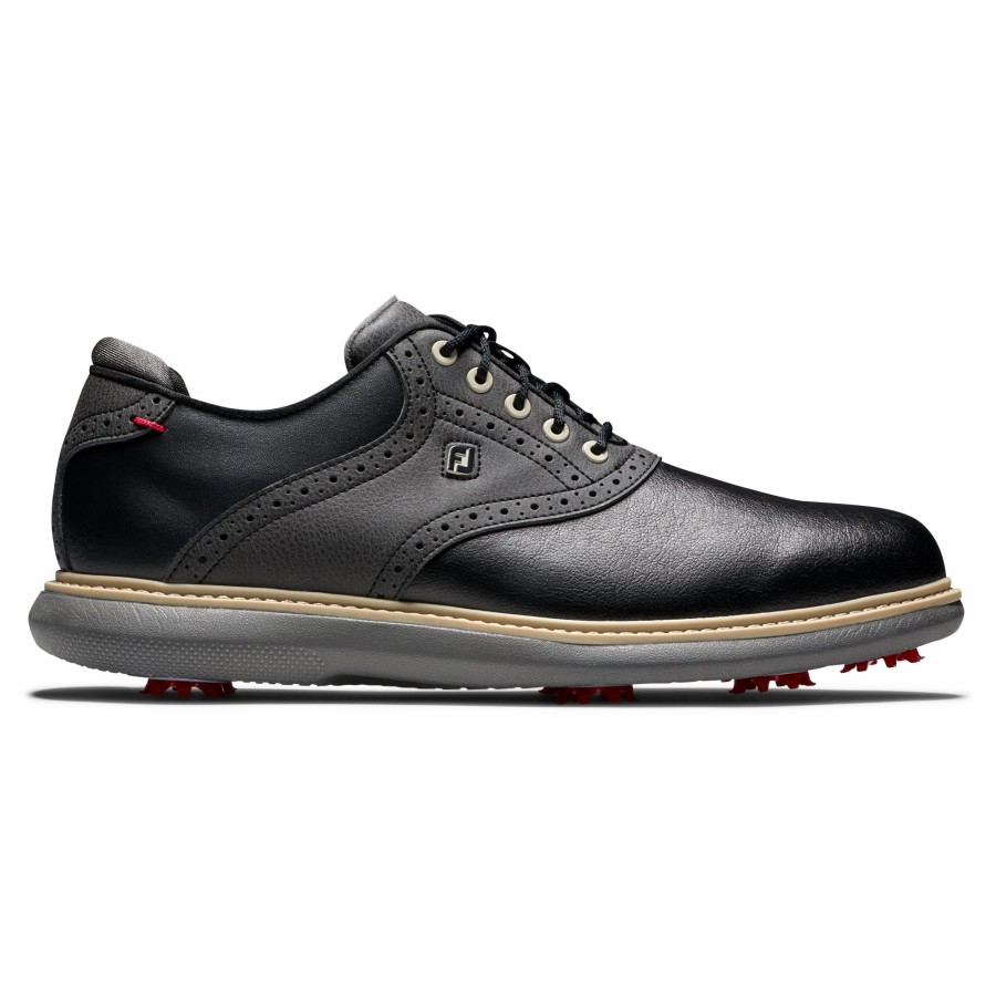 Herren FootJoy Schuhe Mit Spikes | Fj Traditions Schwarz