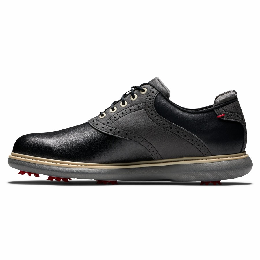 Herren FootJoy Schuhe Mit Spikes | Fj Traditions Schwarz