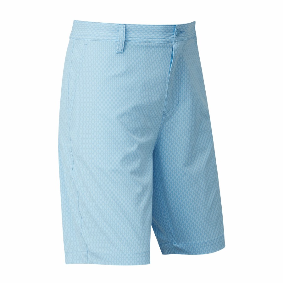 Herren FootJoy Shorts | Tonal Print Shorts Hellblau